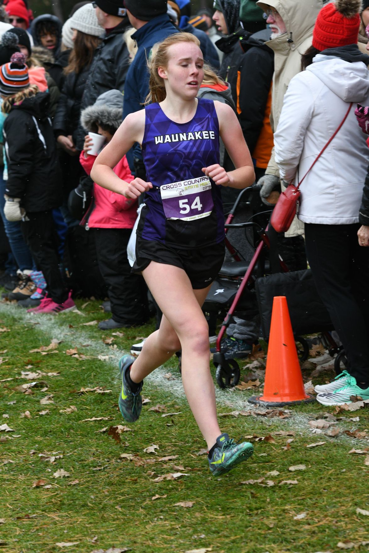 WIAA state cross country photo: Emma Bertz, Waunakee